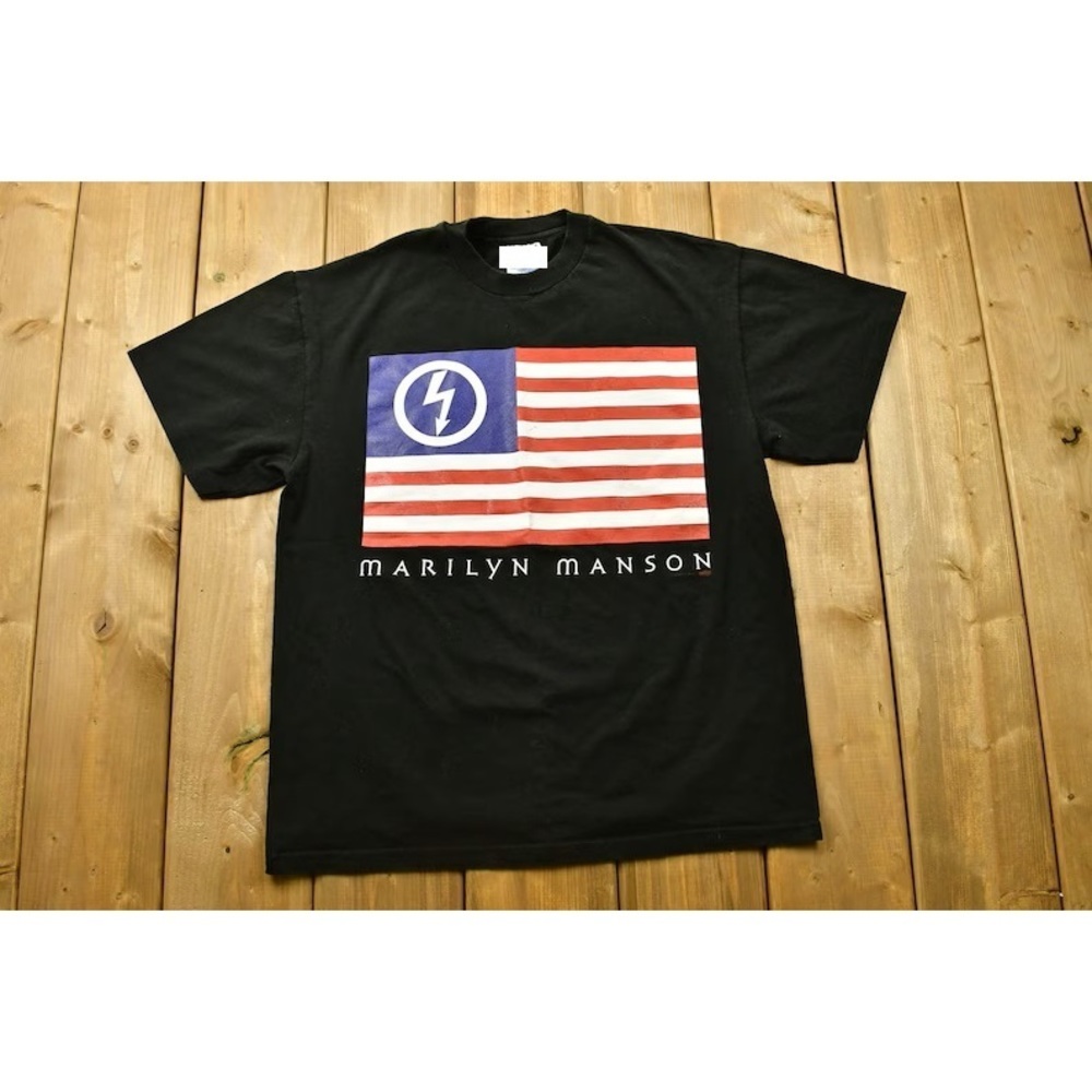 1997 Style Marilyn Manson American Antichrist Band Unisex Tshirt Gift For Fan